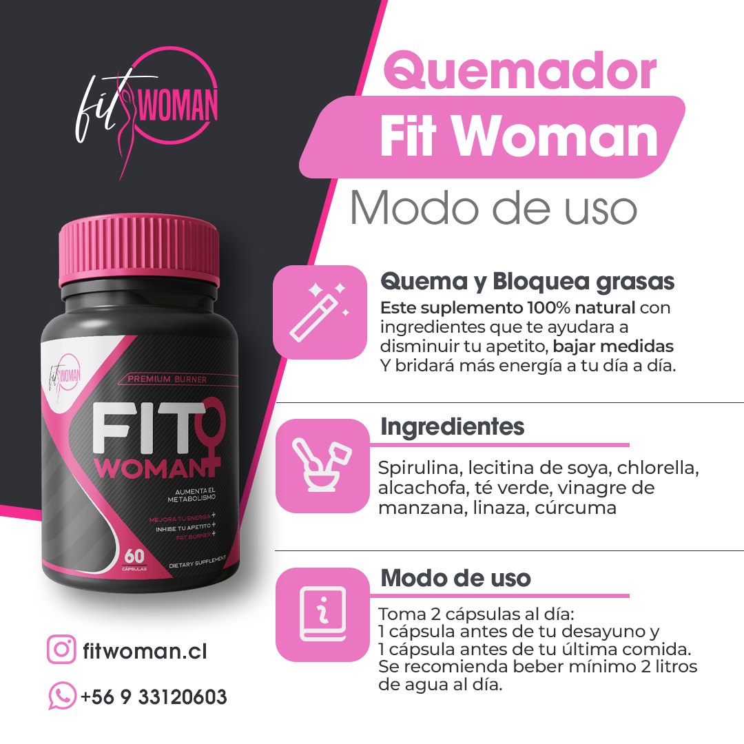 Quemador Fit Woman – Apoyo natural para energía y control del apetito