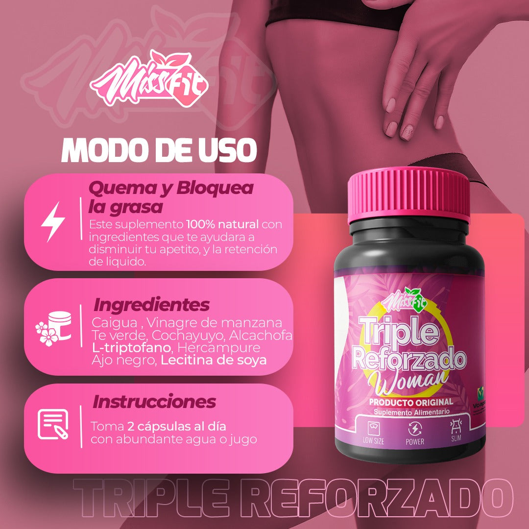 Triple Reforzado Woman – Fórmula natural para energía, control y bienestar